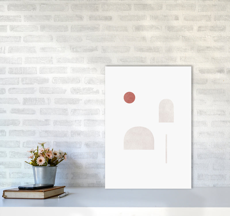 Abstract Geometric No 6 Art Print by Kookiepixel A2 Black Frame