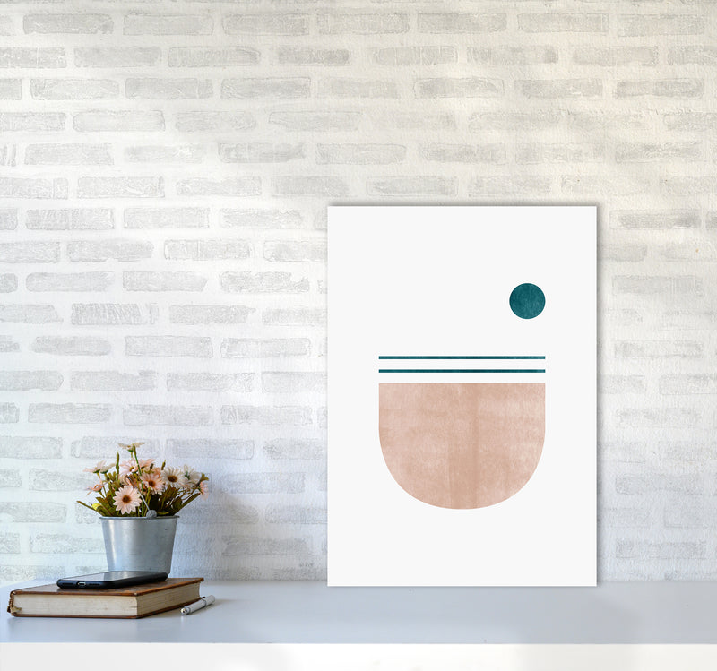 Abstract Geometric No 5 Art Print by Kookiepixel A2 Black Frame