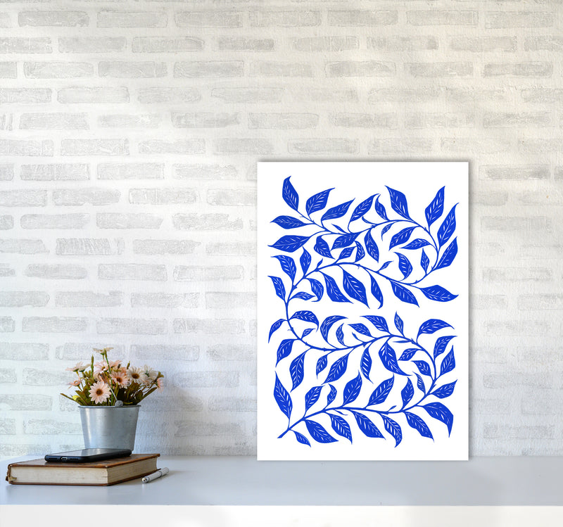 Foliage No 1 Botanical Art Print by Kookiepixel A2 Black Frame