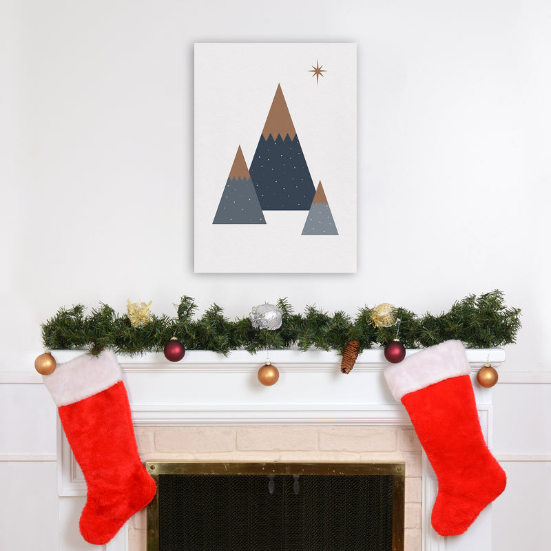 Geometric Trees Art Print by Kookiepixel A2 Black Frame