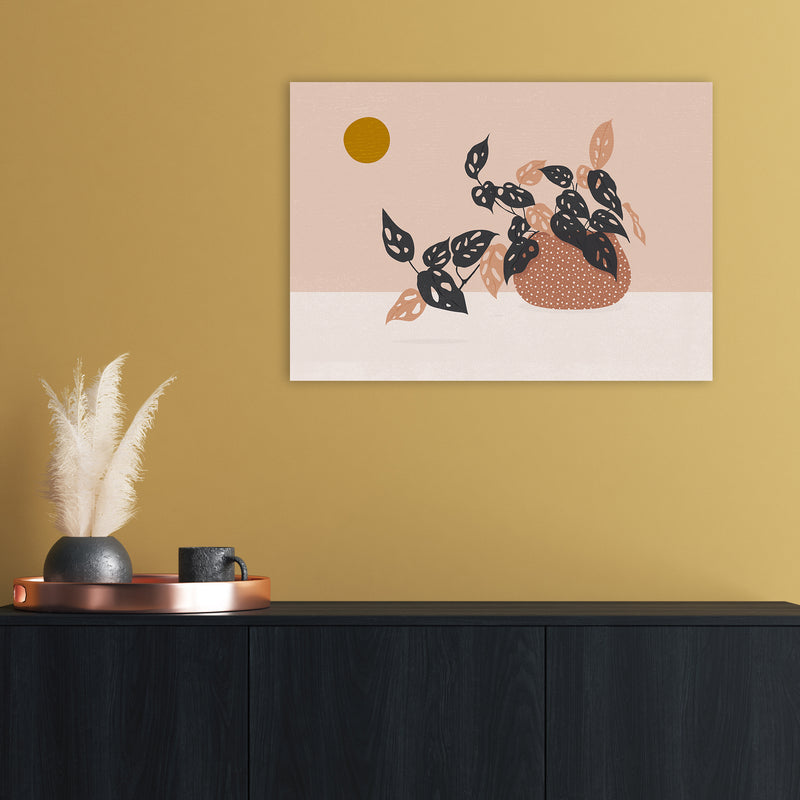 Monkey Mask Plant Botanical Art Print by Kookiepixel A2 Black Frame