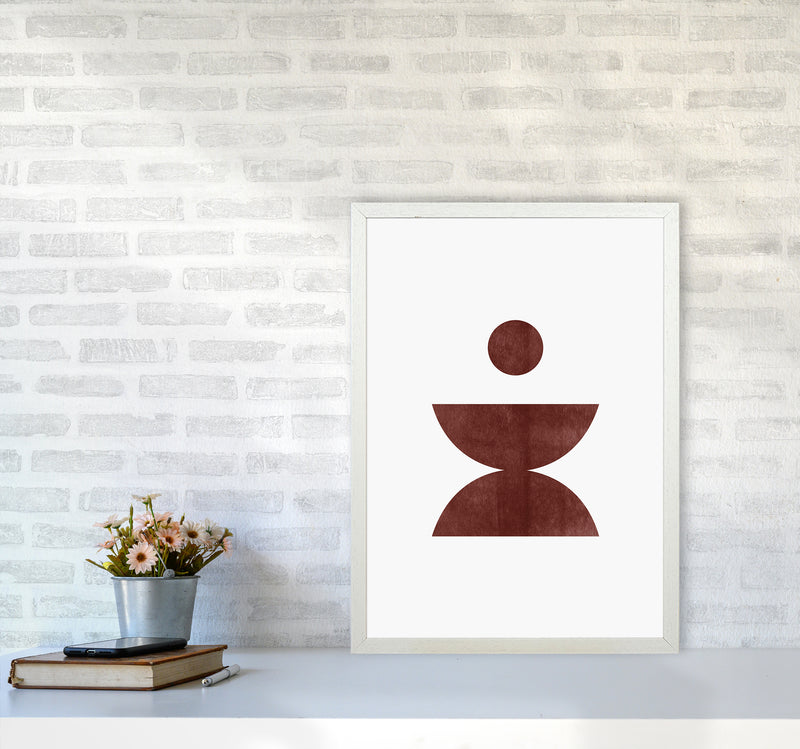 Abstract Geometric No 4 Art Print by Kookiepixel A2 Oak Frame