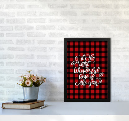 Wonderful time Christmas Art Print by Kookiepixel A3 White Frame