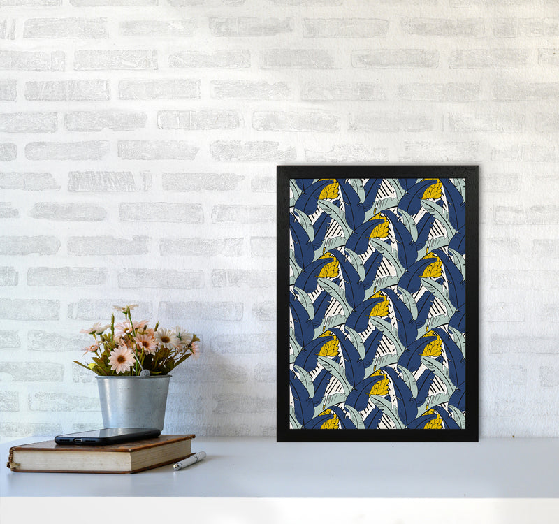 Tropical Fever Abstract Art Print by Kookiepixel A3 White Frame