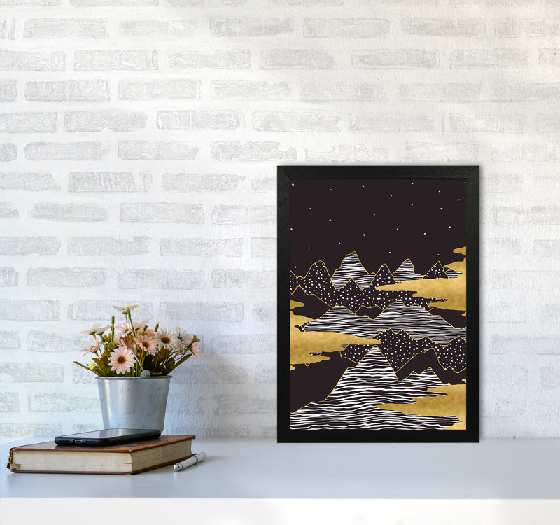 Starry Sky Art Print by Kookiepixel A3 White Frame