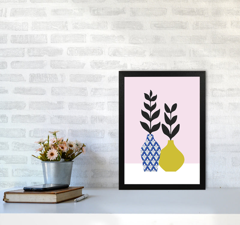Vases No 2 Art Print by Kookiepixel A3 White Frame