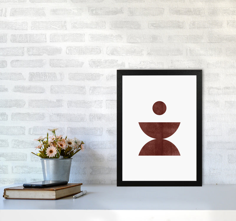 Abstract Geometric No 4 Art Print by Kookiepixel A3 White Frame