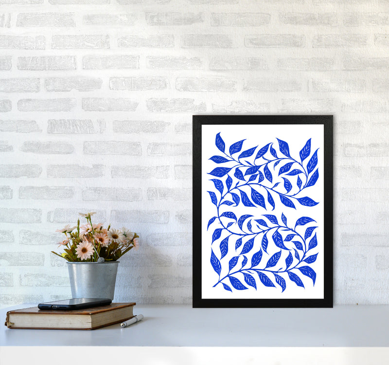 Foliage No 1 Botanical Art Print by Kookiepixel A3 White Frame