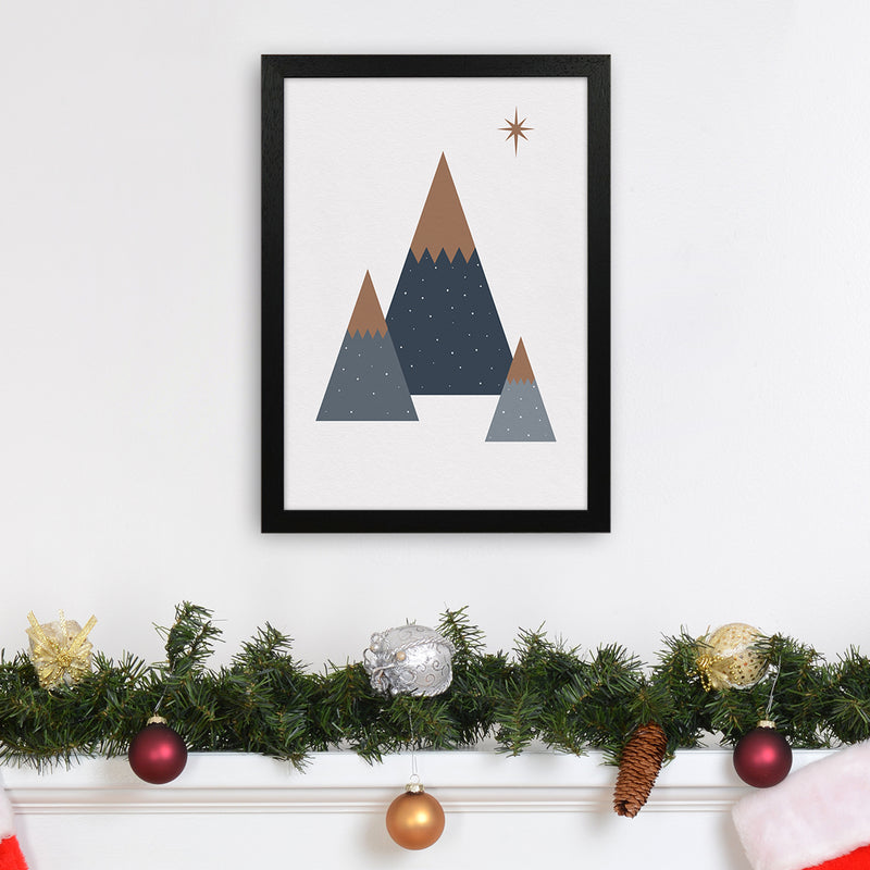 Geometric Trees Art Print by Kookiepixel A3 White Frame