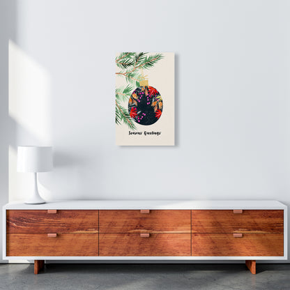Seasons Greetings Christmas Art Print by Kookiepixel A3 Canvas
