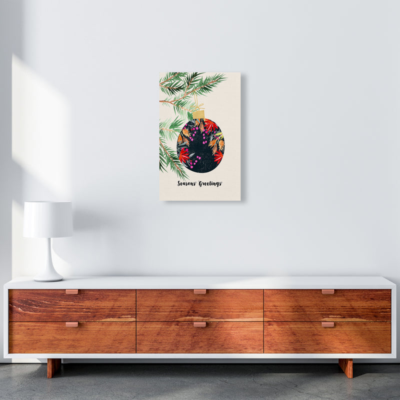 Seasons Greetings Christmas Art Print by Kookiepixel A3 Canvas