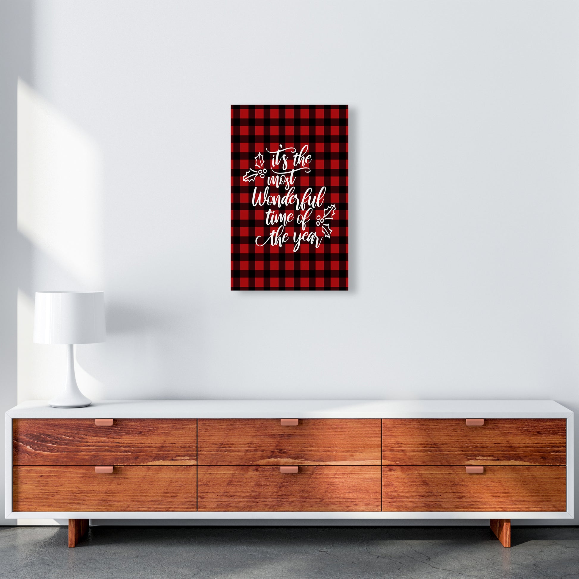 Wonderful time Christmas Art Print by Kookiepixel A3 Canvas