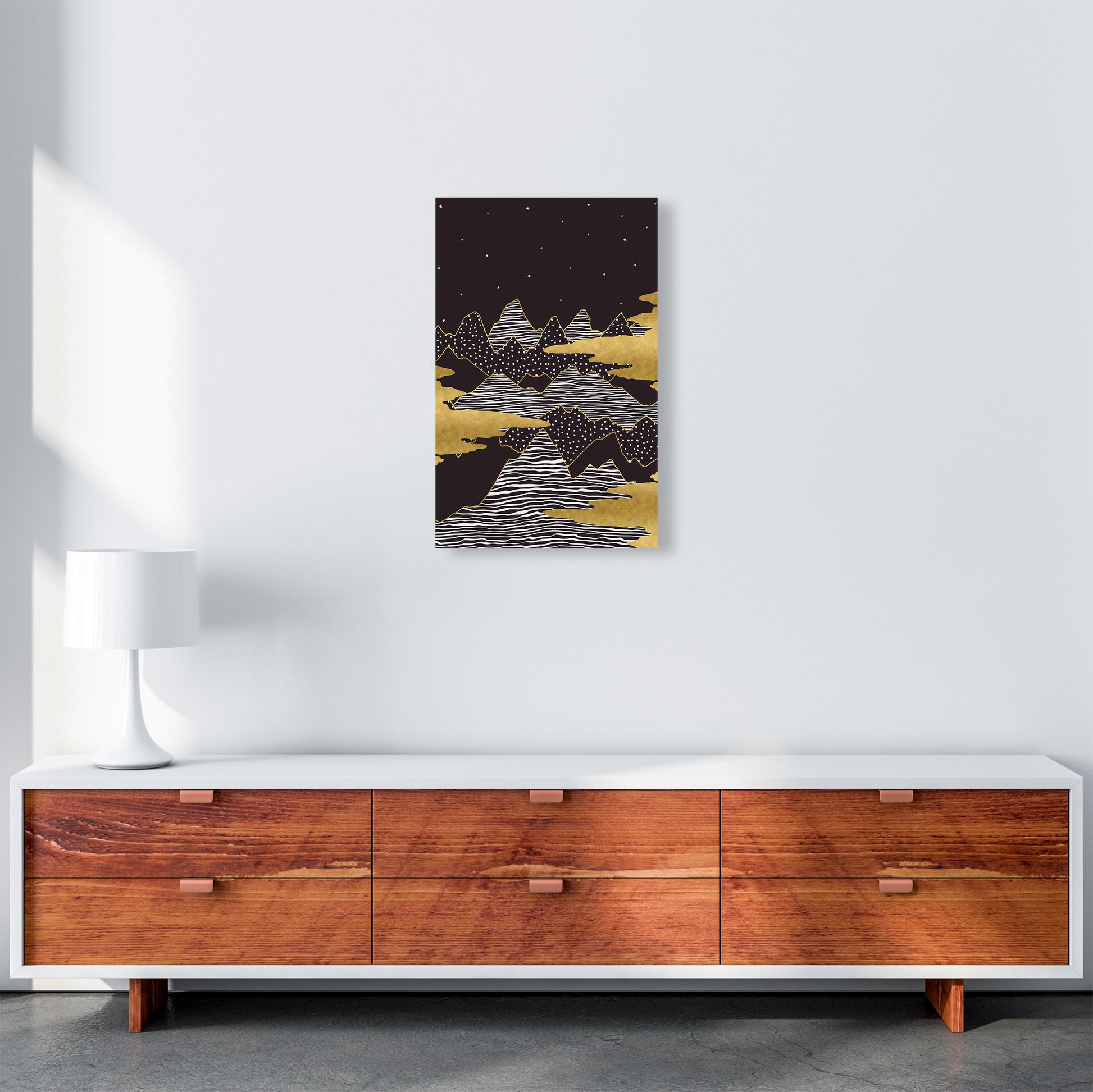 Starry Sky Art Print by Kookiepixel A3 Canvas