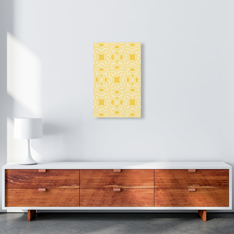 Oriental Print Abstract Art Print by Kookiepixel A3 Canvas