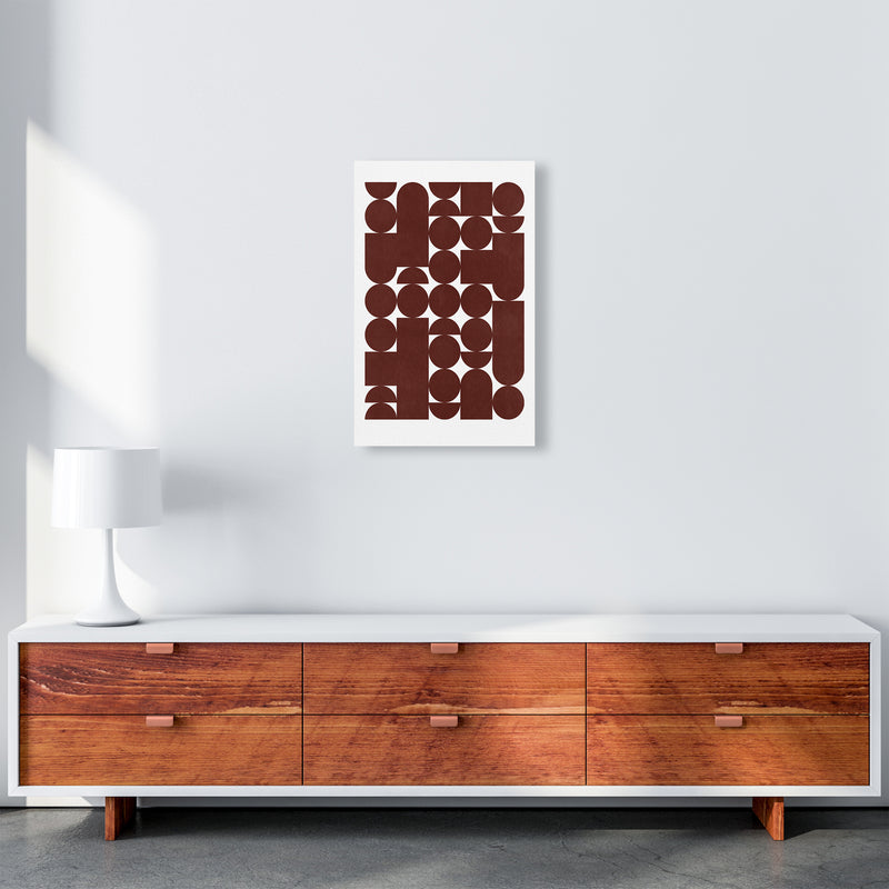 Stacked Abstract Art Print by Kookiepixel A3 Canvas