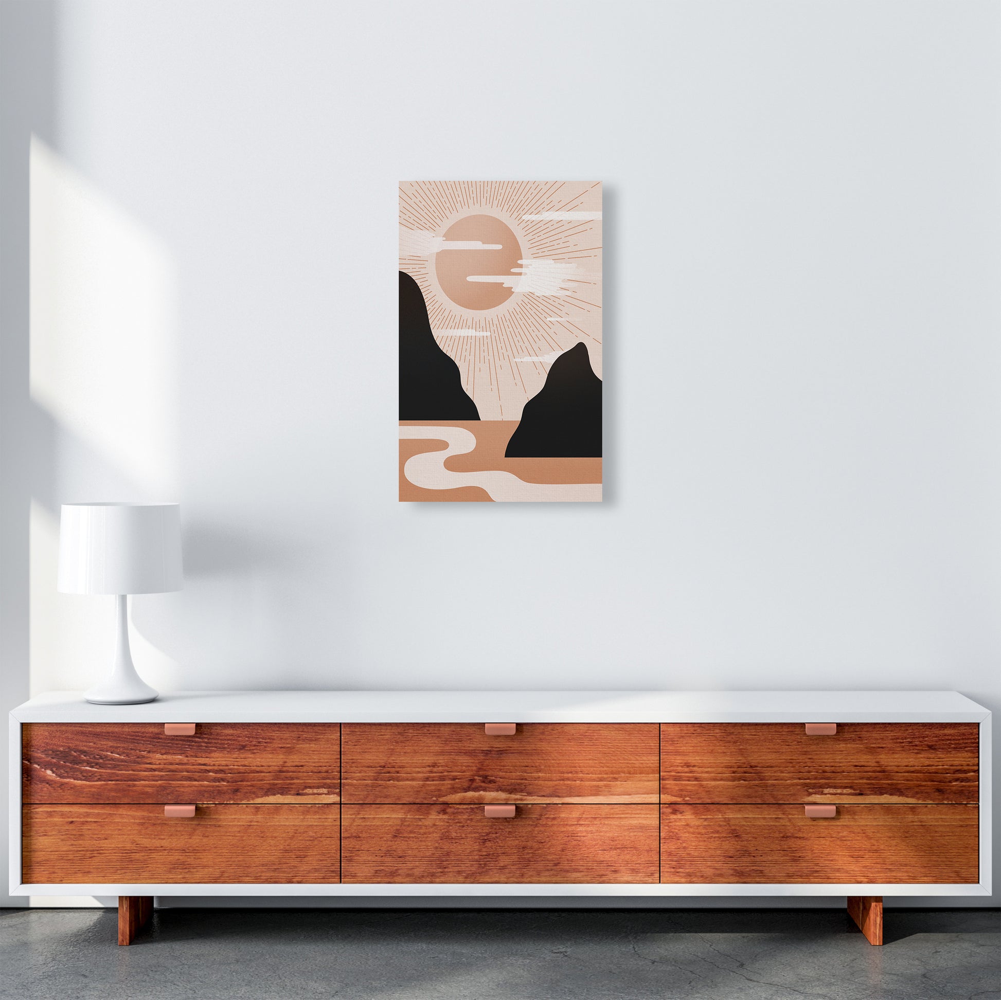 Morning Sunrise No 1 Art Print by Kookiepixel A3 Canvas