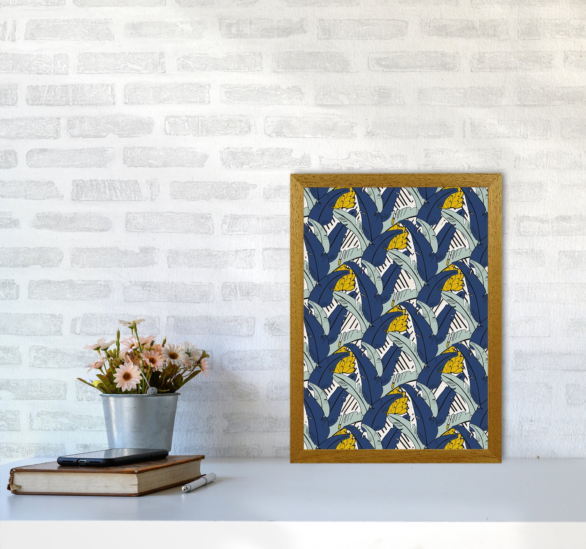 Tropical Fever Abstract Art Print by Kookiepixel A3 Print Only