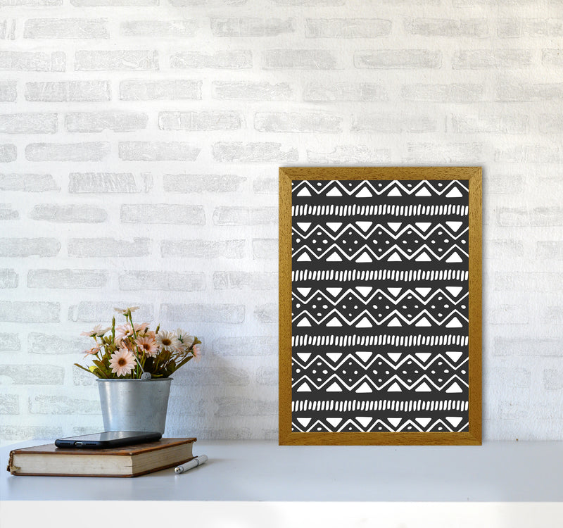 Tribal Pattern Abstract Art Print by Kookiepixel A3 Print Only