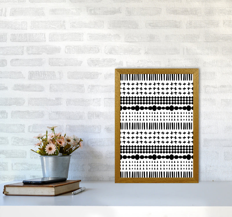 Scandi Pattern No 1 Abstract Art Print by Kookiepixel A3 Print Only