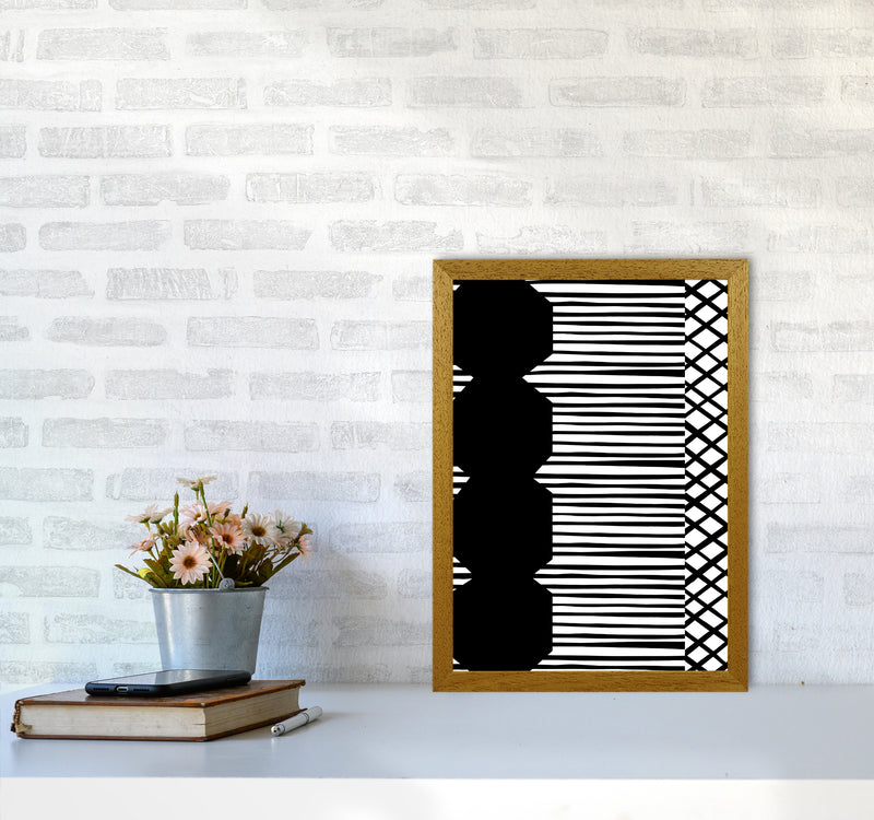 Patchwork Abstract Art Print by Kookiepixel A3 Print Only