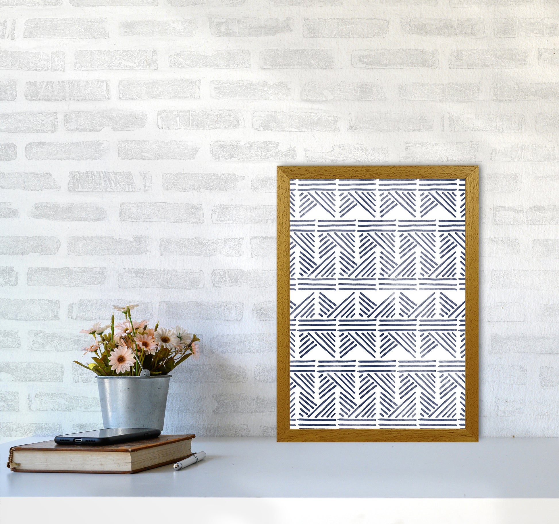 Aztec Print Art Print by Kookiepixel A3 Print Only