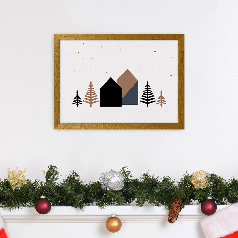 Starry night Landscape Art Print by Kookiepixel A3 Print Only