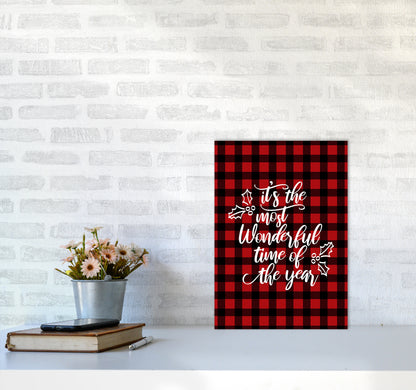 Wonderful time Christmas Art Print by Kookiepixel A3 Black Frame