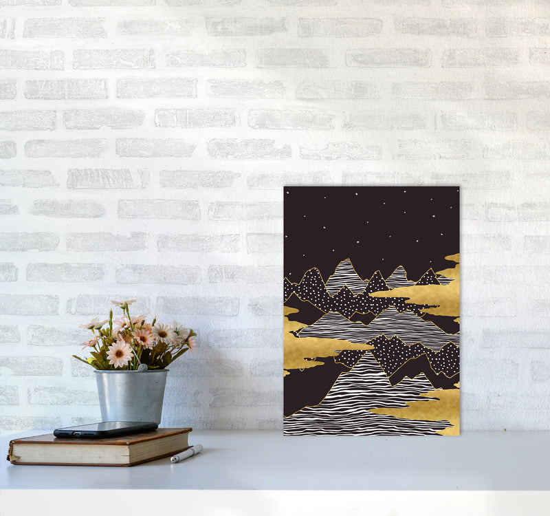 Starry Sky Art Print by Kookiepixel A3 Black Frame