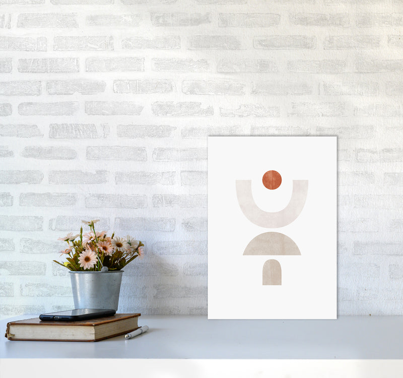 Abstract Geometric No 1 Art Print by Kookiepixel A3 Black Frame