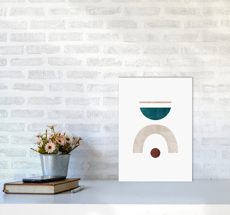 Abstract Geometric No 3 Art Print by Kookiepixel A3 Black Frame