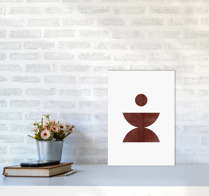 Abstract Geometric No 4 Art Print by Kookiepixel A3 Black Frame