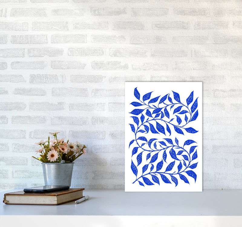 Foliage No 1 Botanical Art Print by Kookiepixel A3 Black Frame