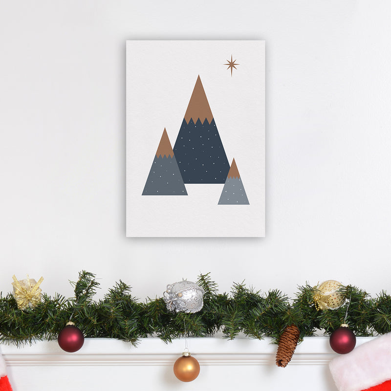 Geometric Trees Art Print by Kookiepixel A3 Black Frame