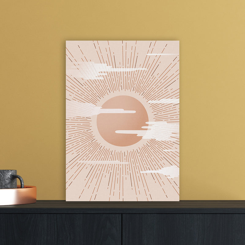 The Sun Landscape Art Print by Kookiepixel A3 Black Frame