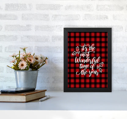 Wonderful time Christmas Art Print by Kookiepixel A4 White Frame