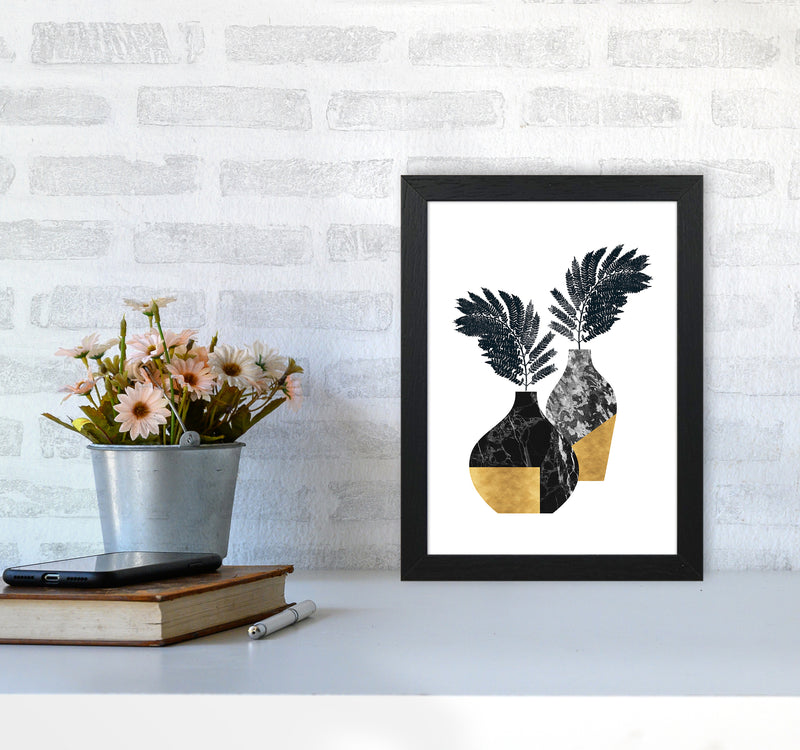 Vases No 1 Art Print by Kookiepixel A4 White Frame