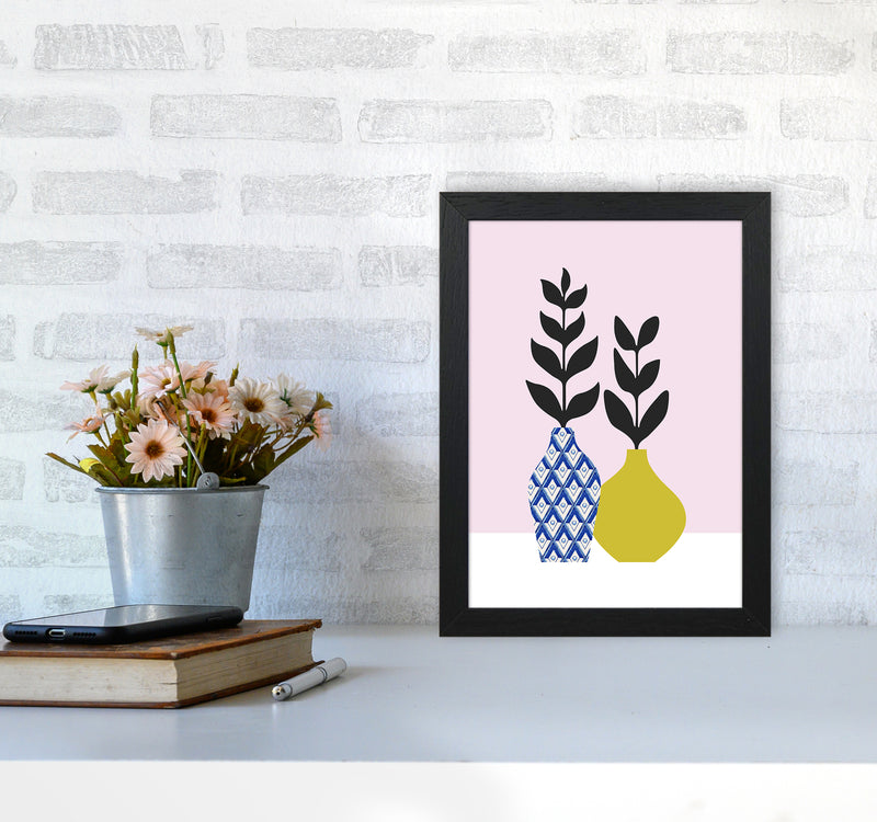 Vases No 2 Art Print by Kookiepixel A4 White Frame