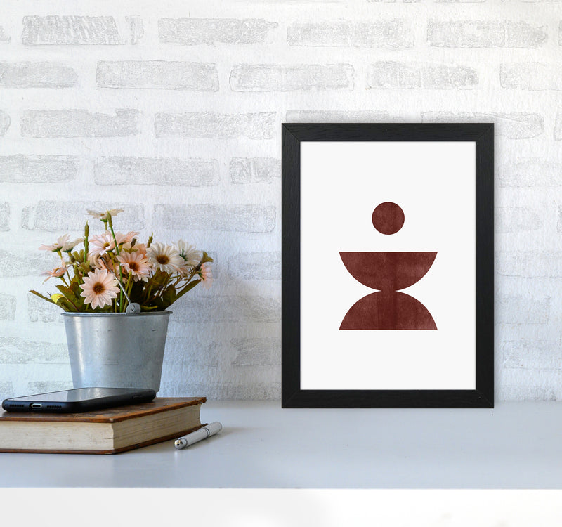 Abstract Geometric No 4 Art Print by Kookiepixel A4 White Frame