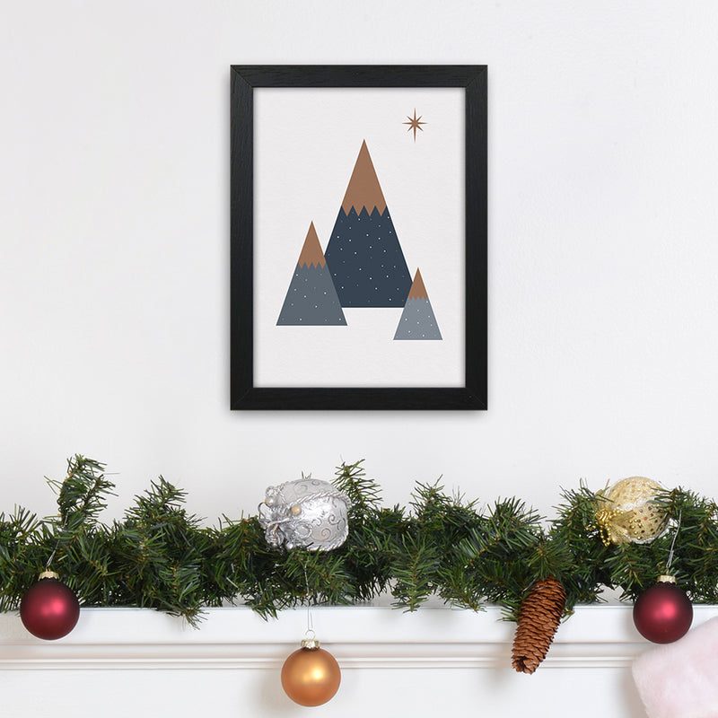 Geometric Trees Art Print by Kookiepixel A4 White Frame