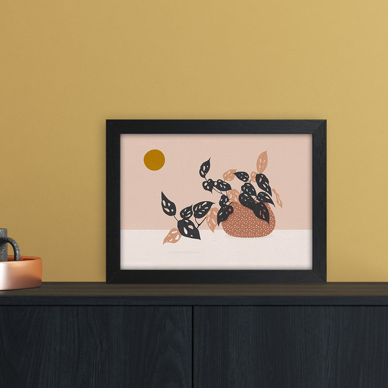 Monkey Mask Plant Botanical Art Print by Kookiepixel A4 White Frame