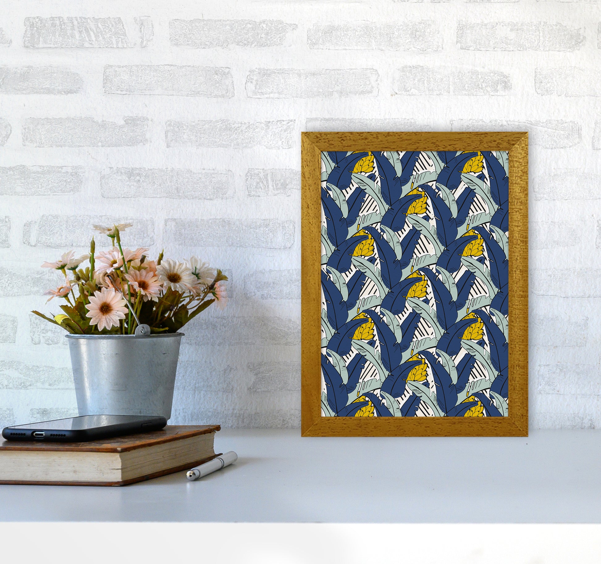 Tropical Fever Abstract Art Print by Kookiepixel A4 Print Only