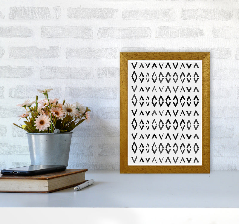 Scandi Print No 2 Abstract Art Print by Kookiepixel A4 Print Only