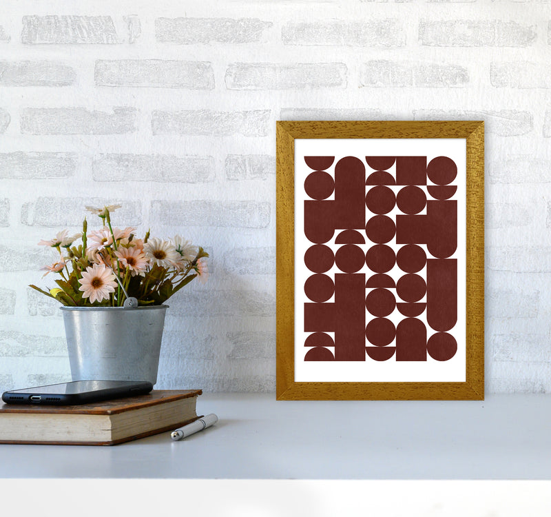 Stacked Abstract Art Print by Kookiepixel A4 Print Only
