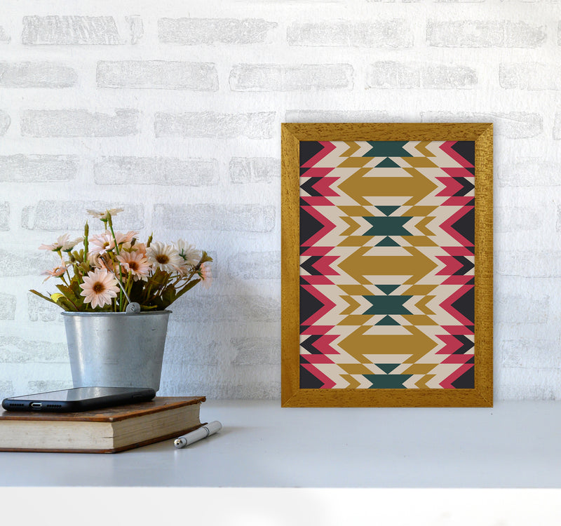 Navajos Print No 2 Abstract Art Print by Kookiepixel A4 Print Only