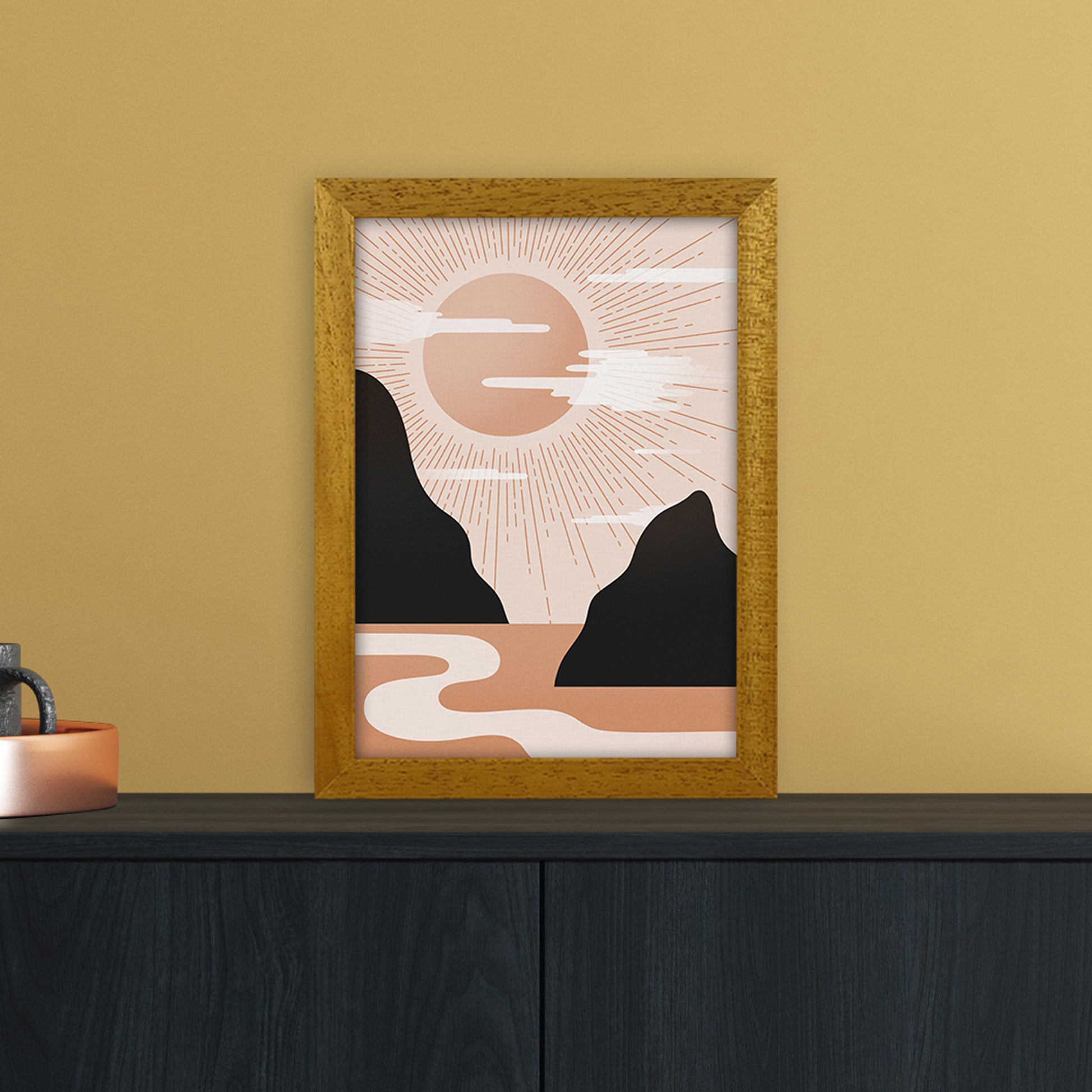 Morning Sunrise No 1 Art Print by Kookiepixel A4 Print Only