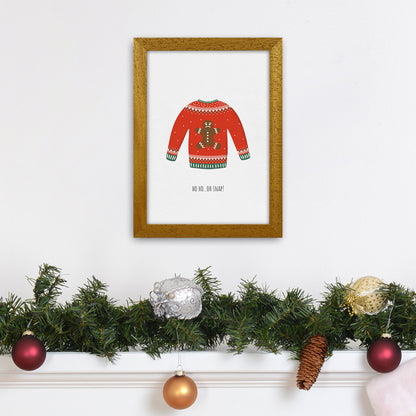 Oh snap Christmas Art Print by Kookiepixel A4 Print Only