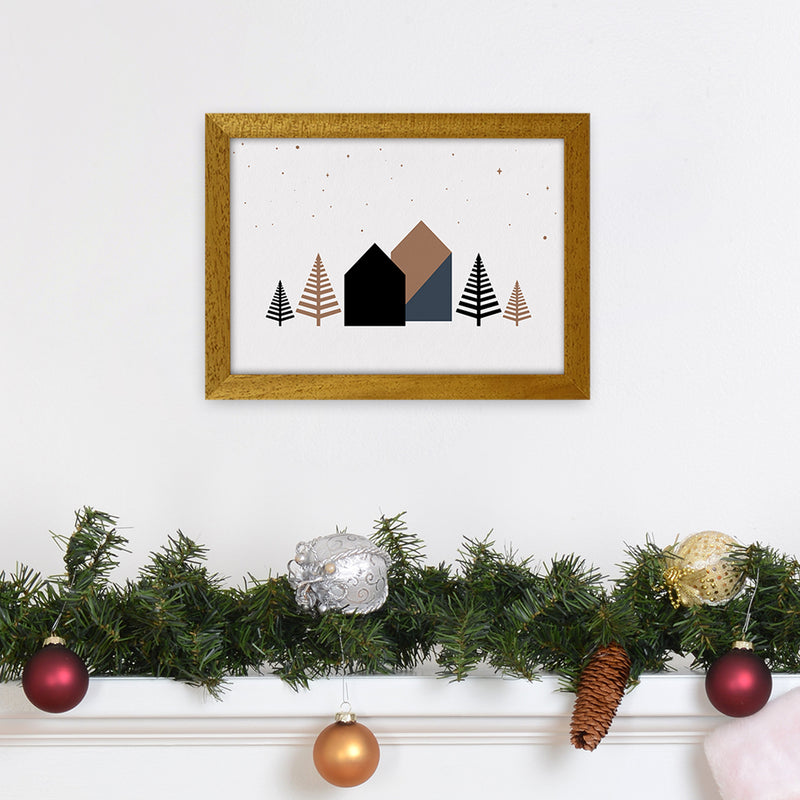 Starry night Landscape Art Print by Kookiepixel A4 Print Only