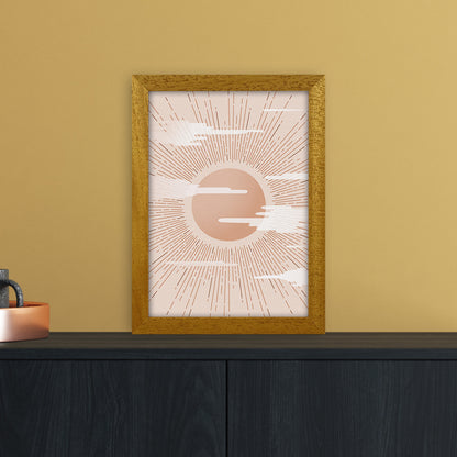 The Sun Landscape Art Print by Kookiepixel A4 Print Only
