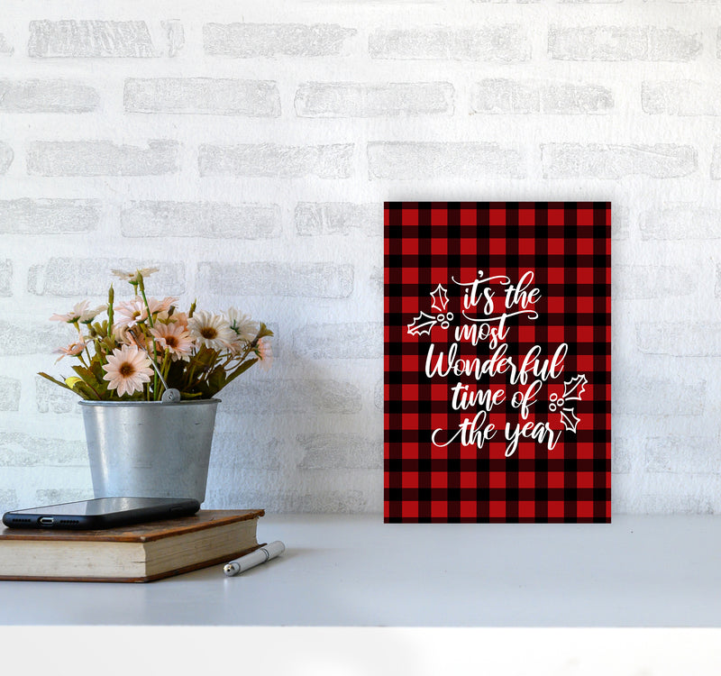 Wonderful time Christmas Art Print by Kookiepixel A4 Black Frame