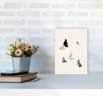 Rock Formation No 2 Art Print by Kookiepixel A4 Black Frame